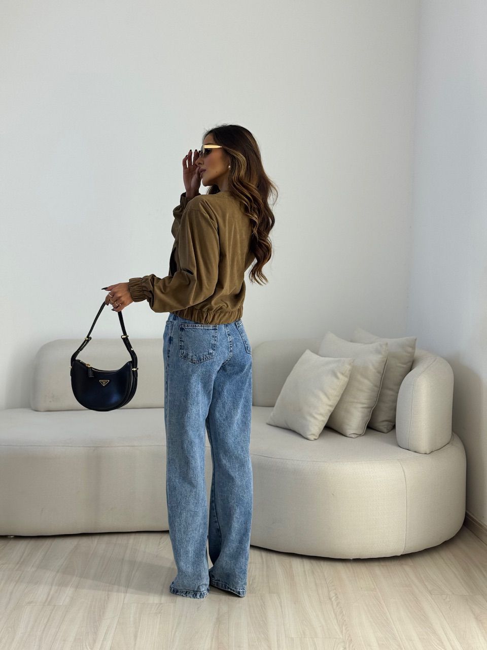 JAQUETA CHLOE COTELÊ CAQUI