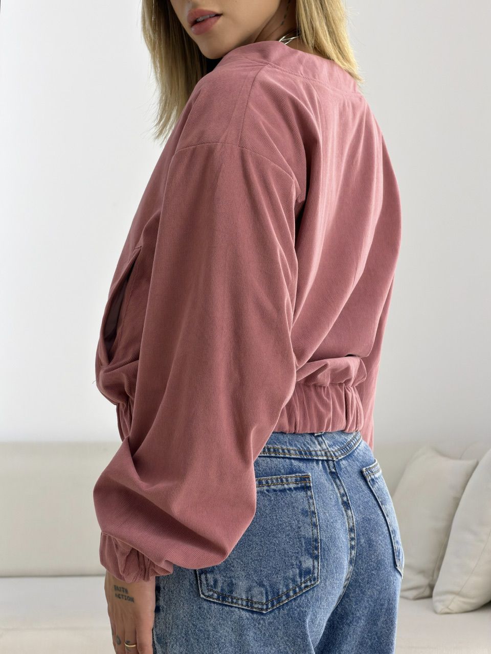 JAQUETA CHLOE COTELÊ ROSA