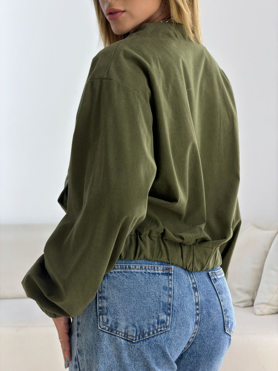 JAQUETA CHLOE COTELÊ VERDE