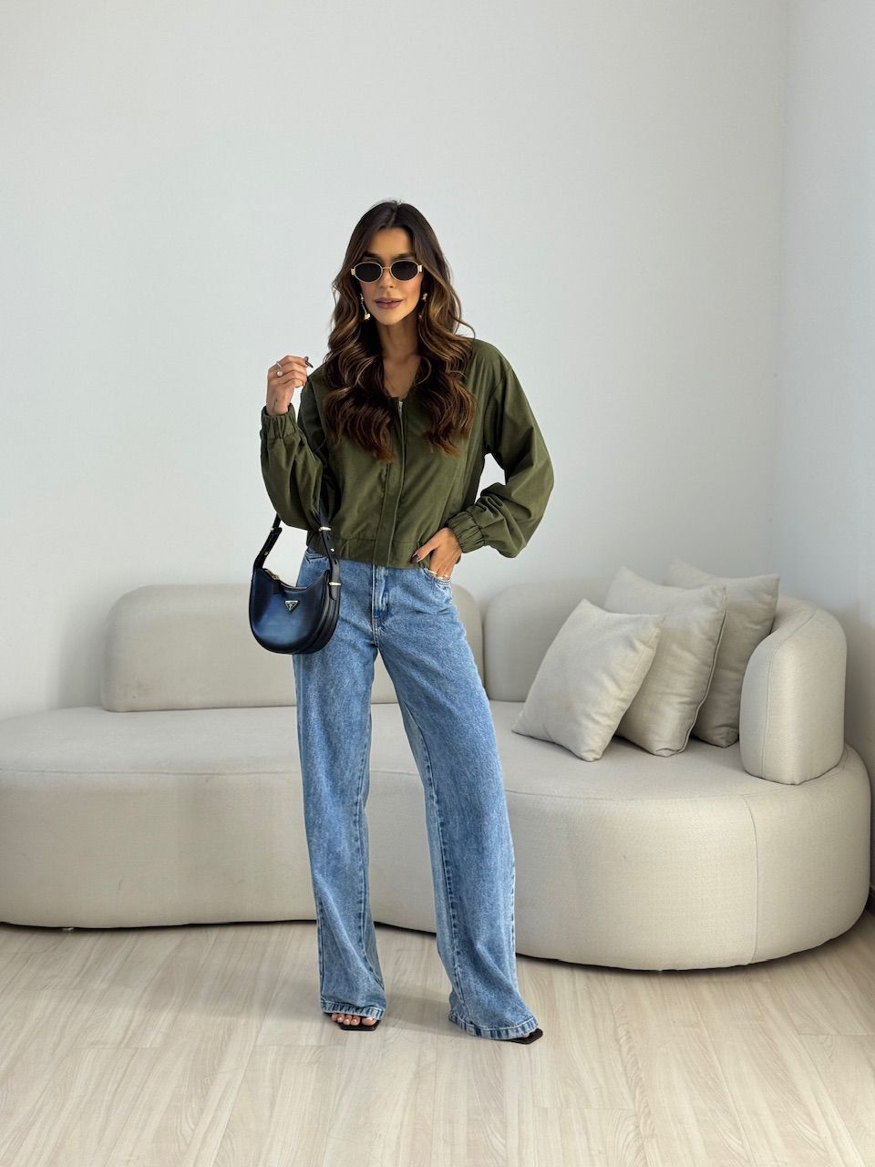 JAQUETA CHLOE COTELÊ VERDE