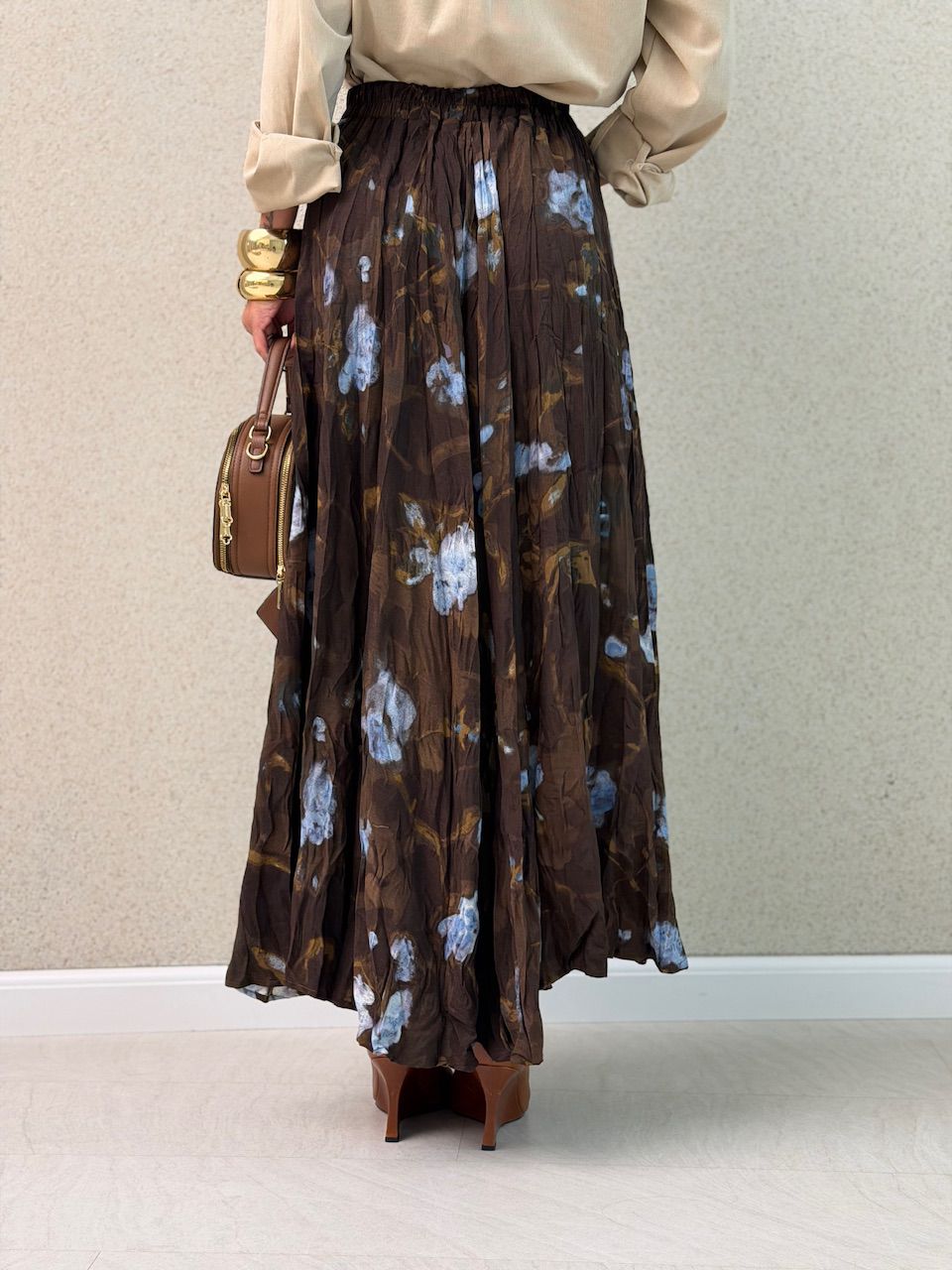 SAIA NAILA ESTAMPADA CAFÉ