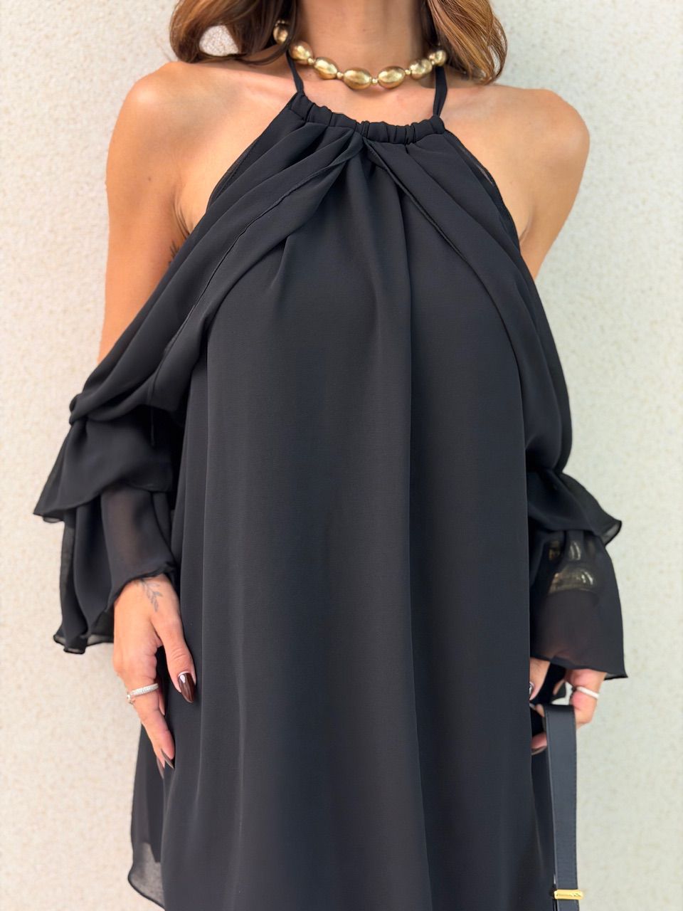 VESTIDO LUCIA CURTO PRETO