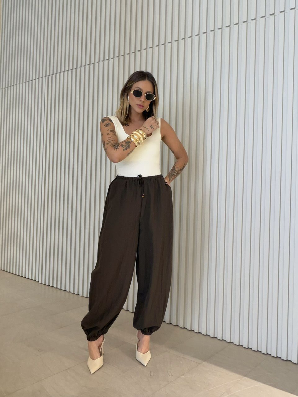 CALÇA ALINE ALADIM CAFÉ