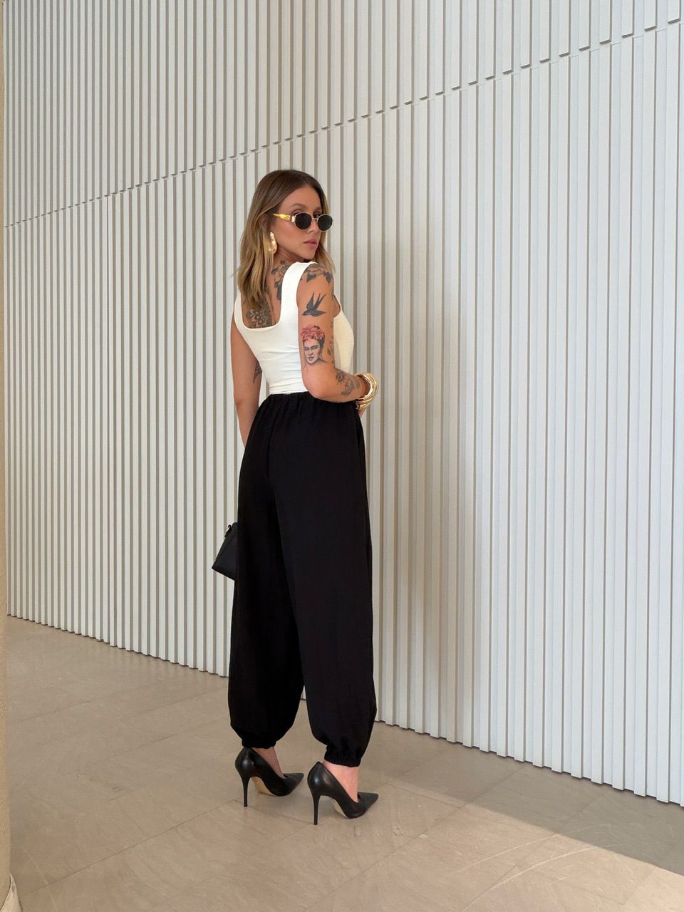 CALÇA ALINE ALADIM PRETA