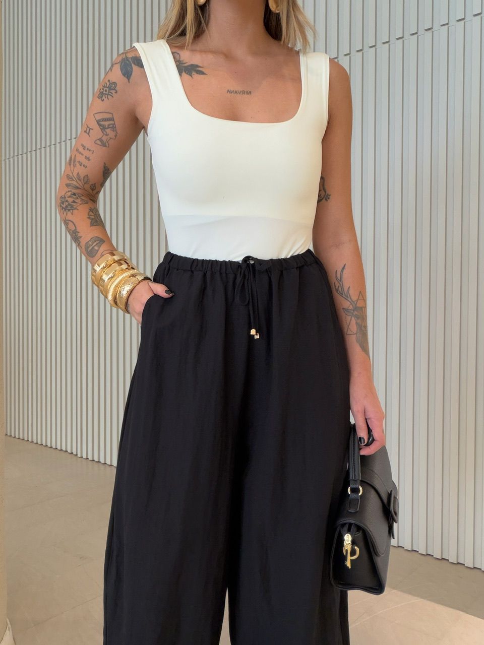 CALÇA ALINE ALADIM PRETA