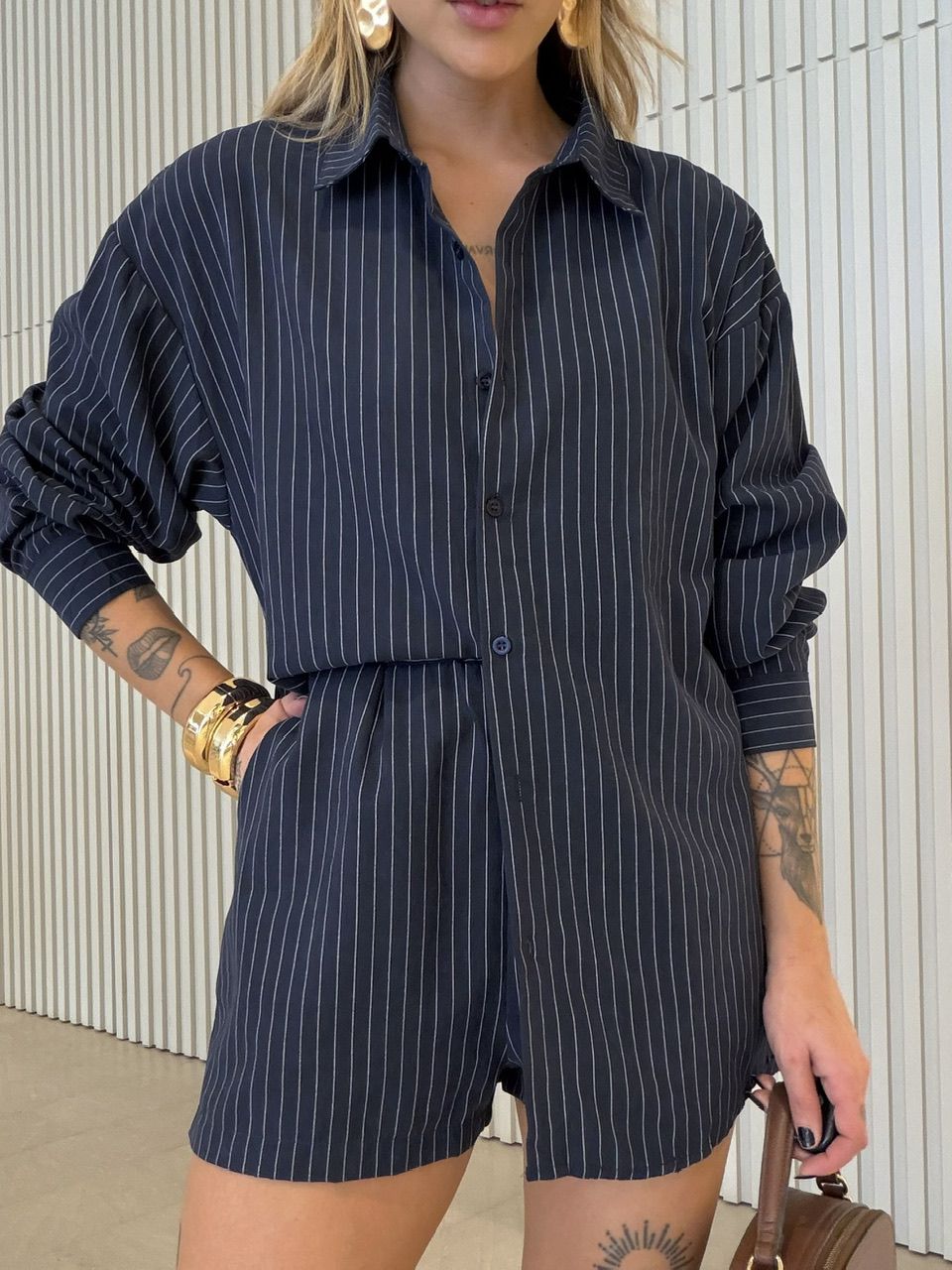 CONJUNTO ALESSANDRA RISCA DE GIZ MARINHO