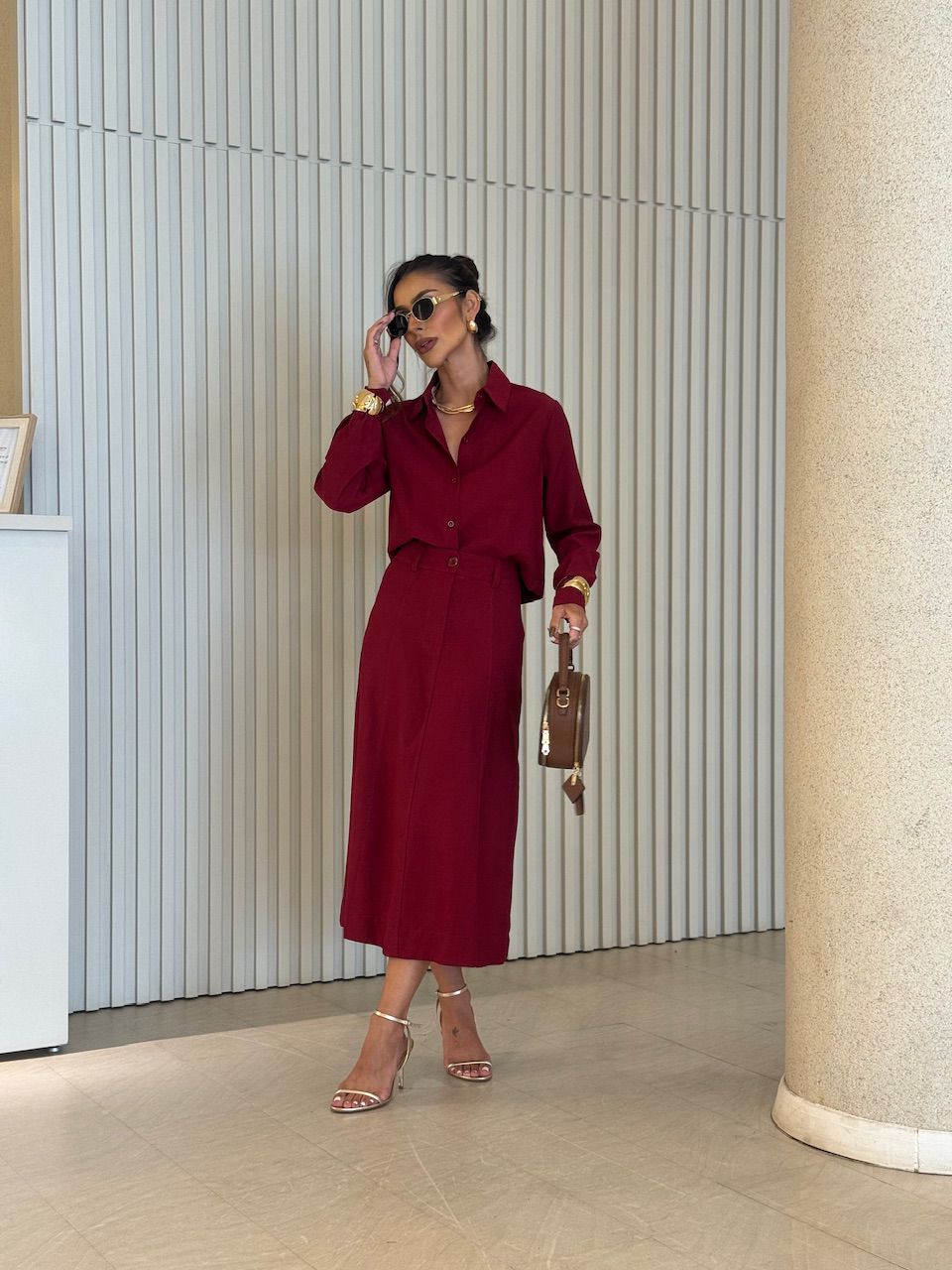 CONJUNTO NADY SAIA VINHO - 0068190168 - CAROLLA FERRARO