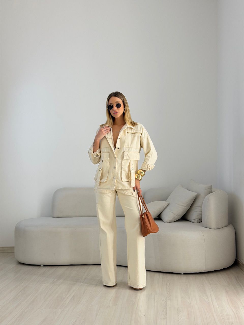 JAQUETA ISABEL JEANS CRU