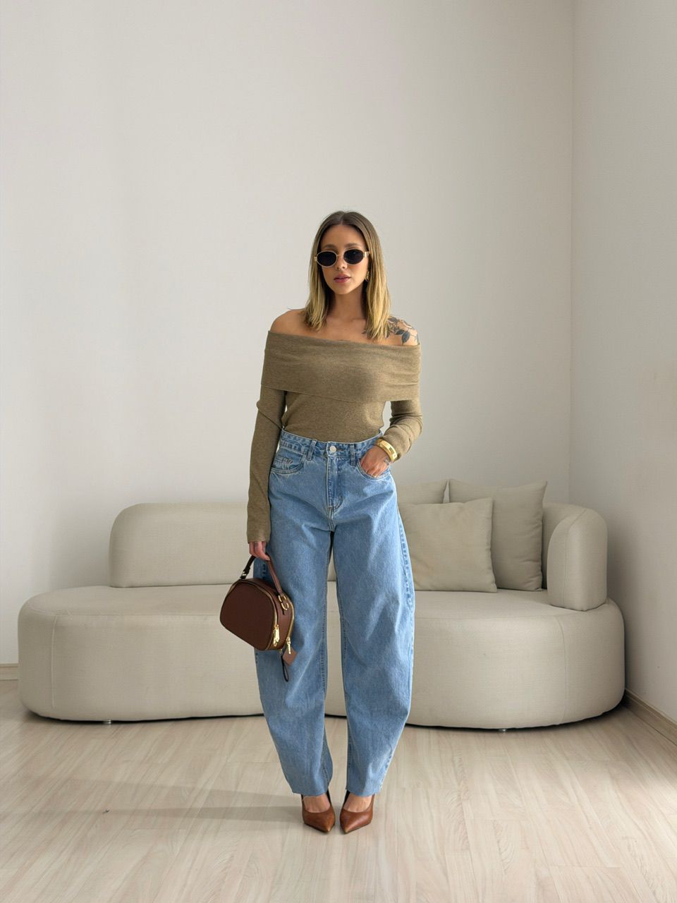 BLUSA ANA VITÓRIA OMBRO A OMBRO NUDE