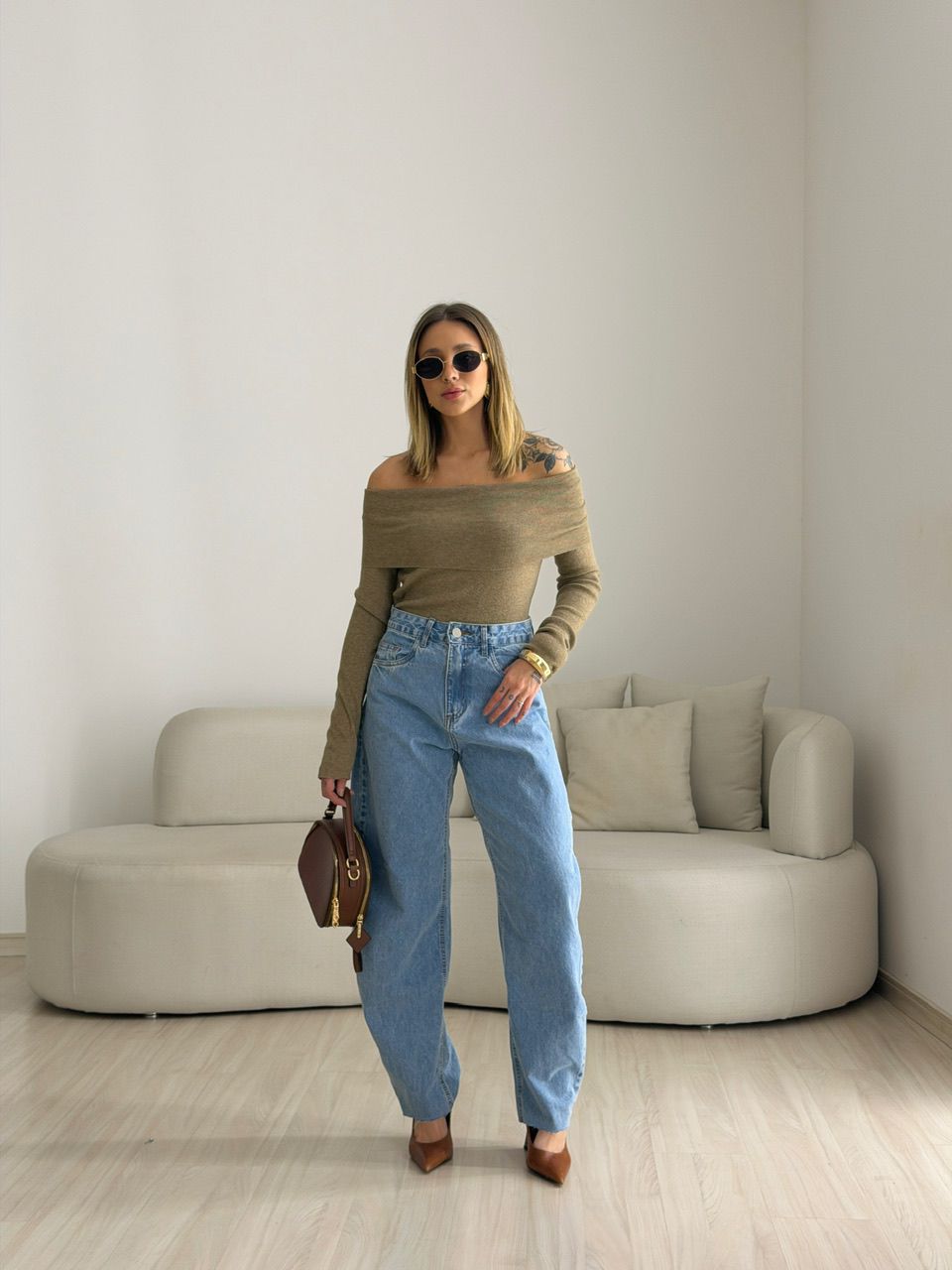 BLUSA ANA VITÓRIA OMBRO A OMBRO NUDE