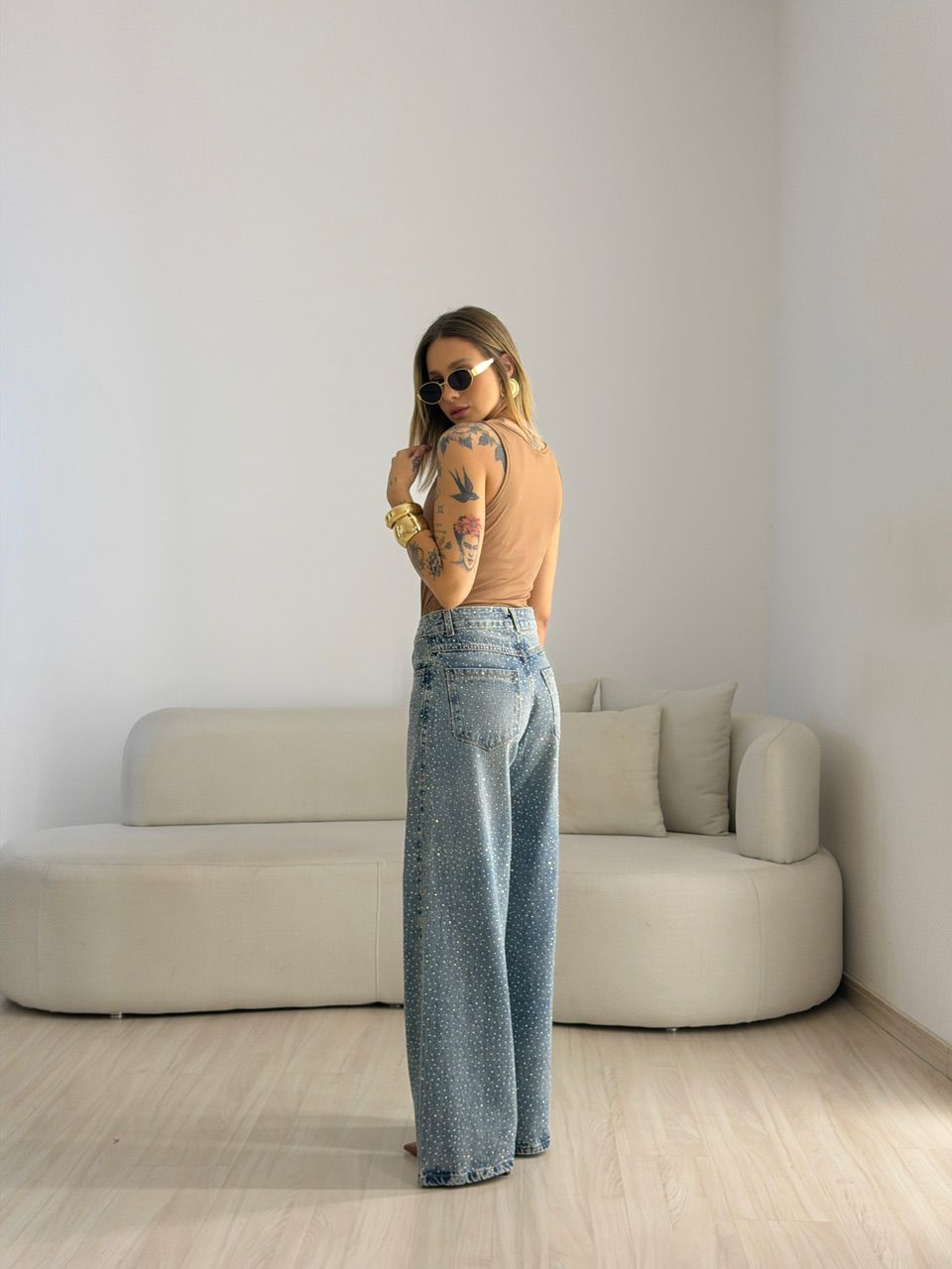 BLUSA BRENDA CAVADA NUDE