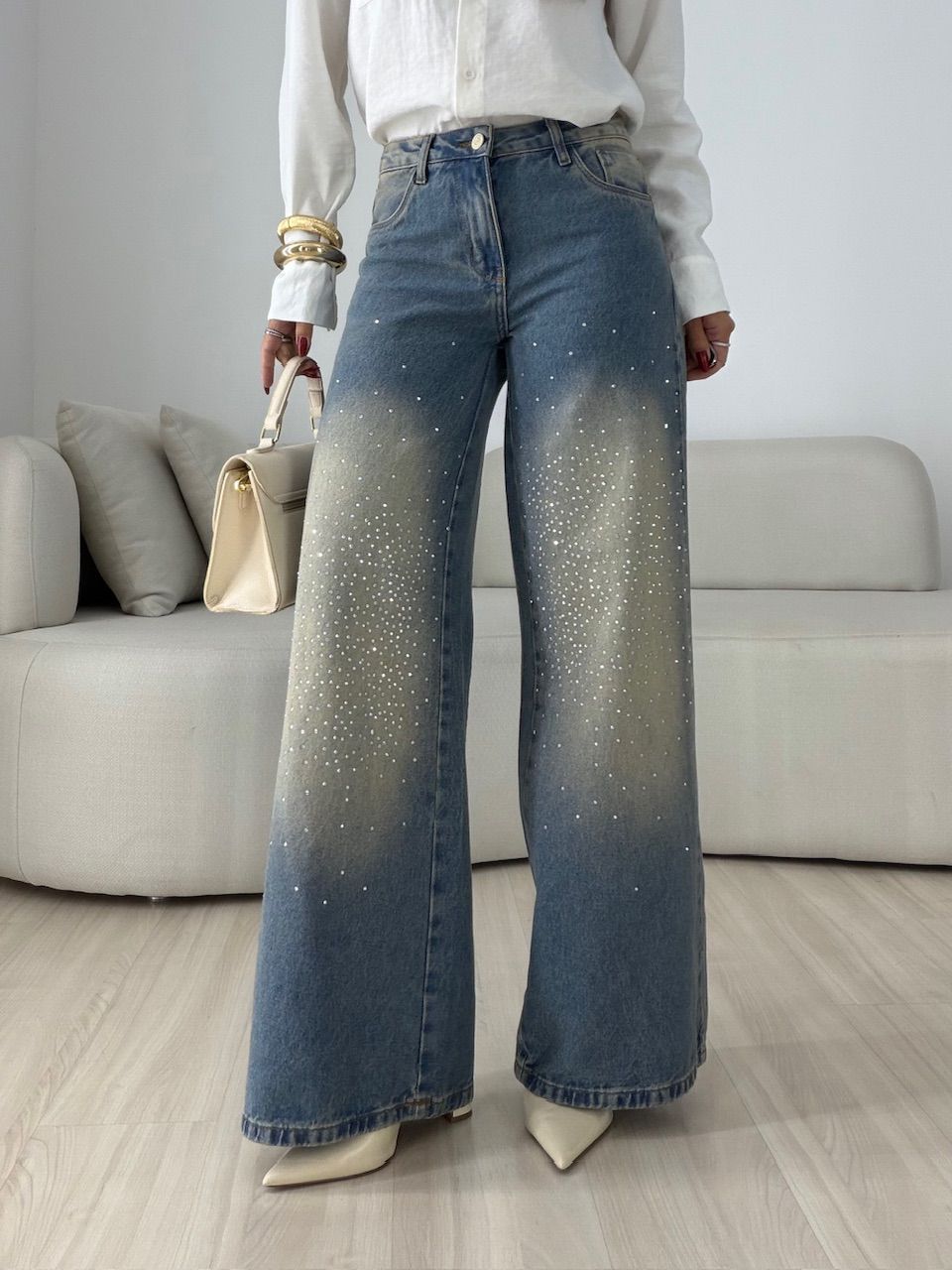 CALÇA JOSI BRILHO SUJINHA
