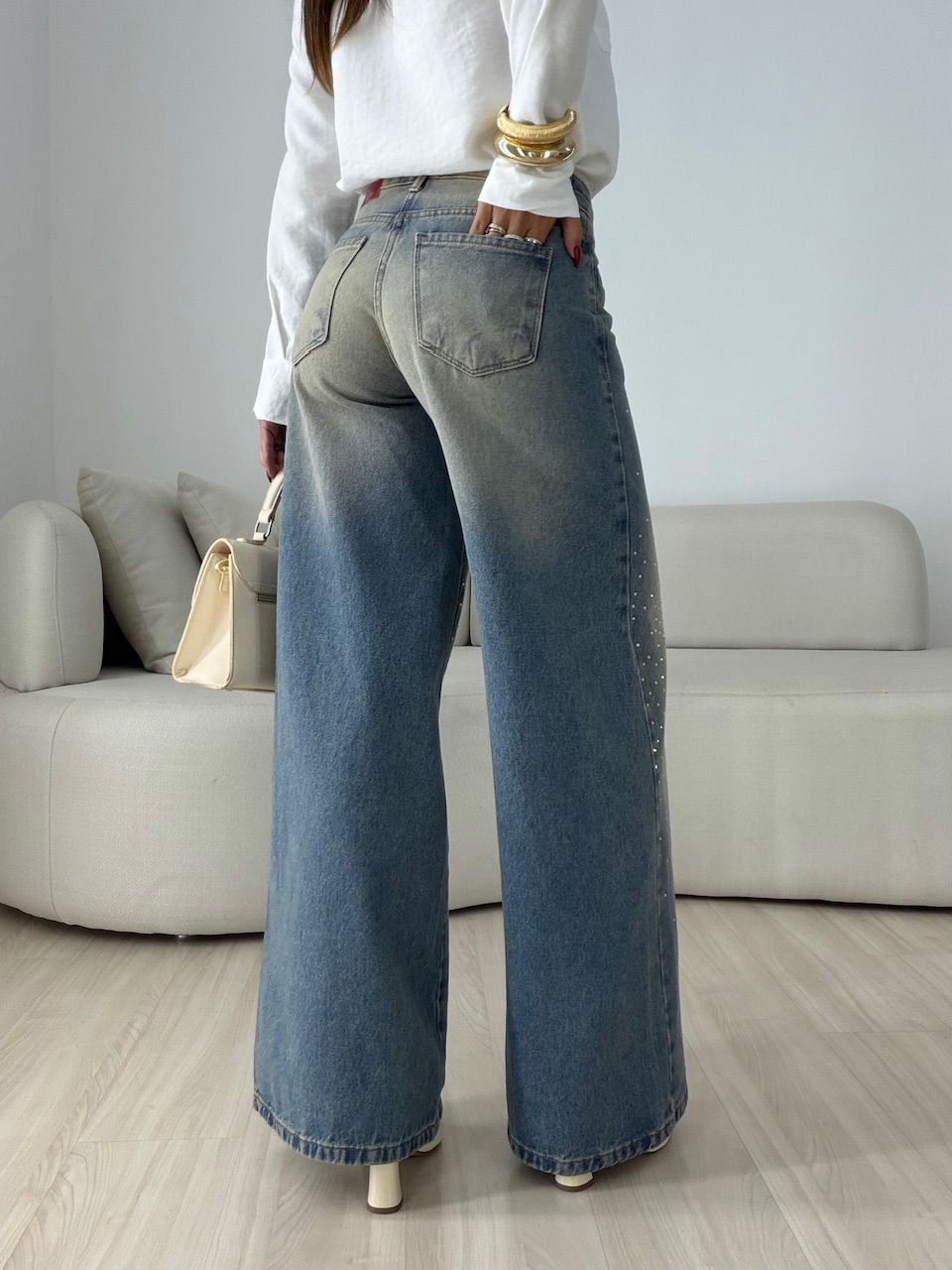 CALÇA JOSI BRILHO SUJINHA