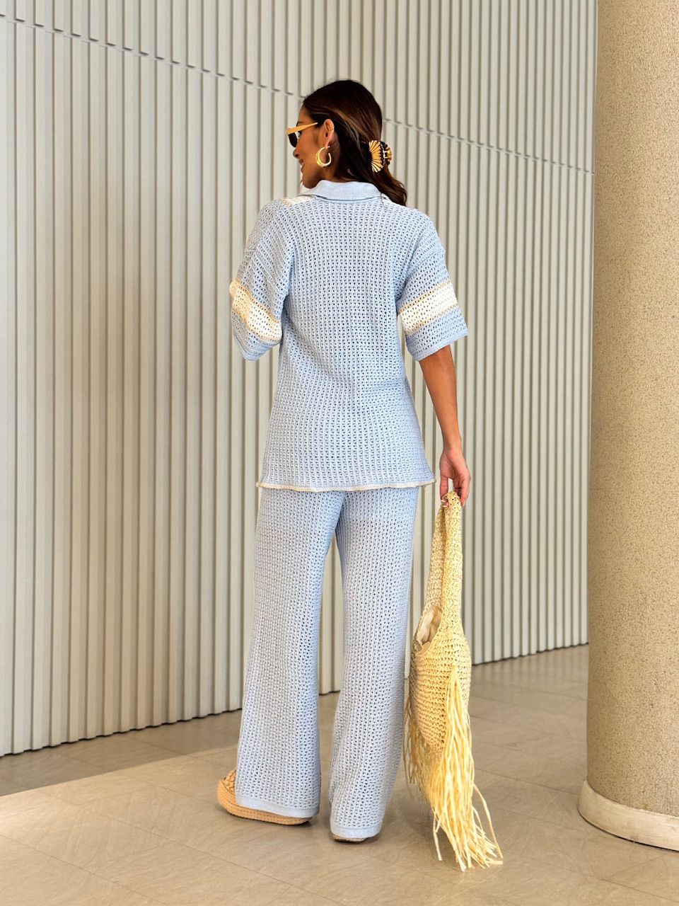 CONJUNTO LUMA TRICOT BABY BLUE