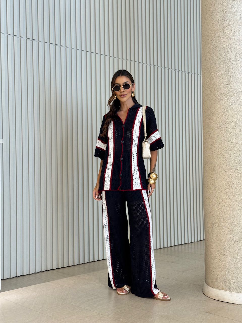 CONJUNTO LUMA TRICOT marinho - 0070330055 - CAROLLA FERRARO