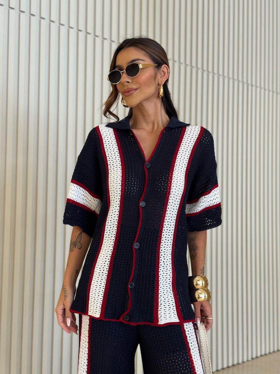 CONJUNTO LUMA TRICOT marinho