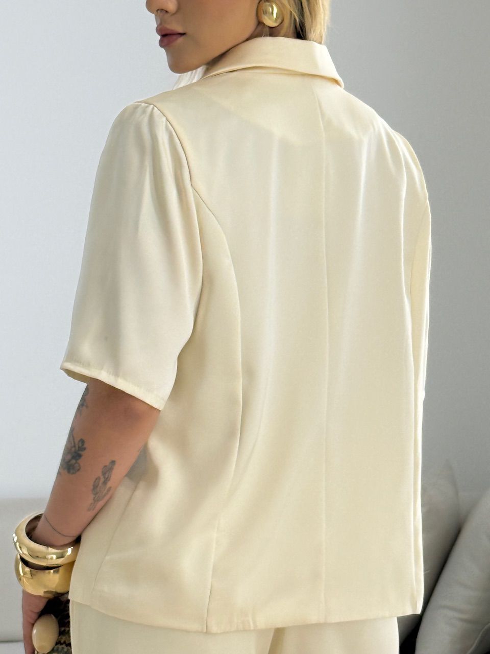 CONJUNTO MILA ACETINADO MARFIM