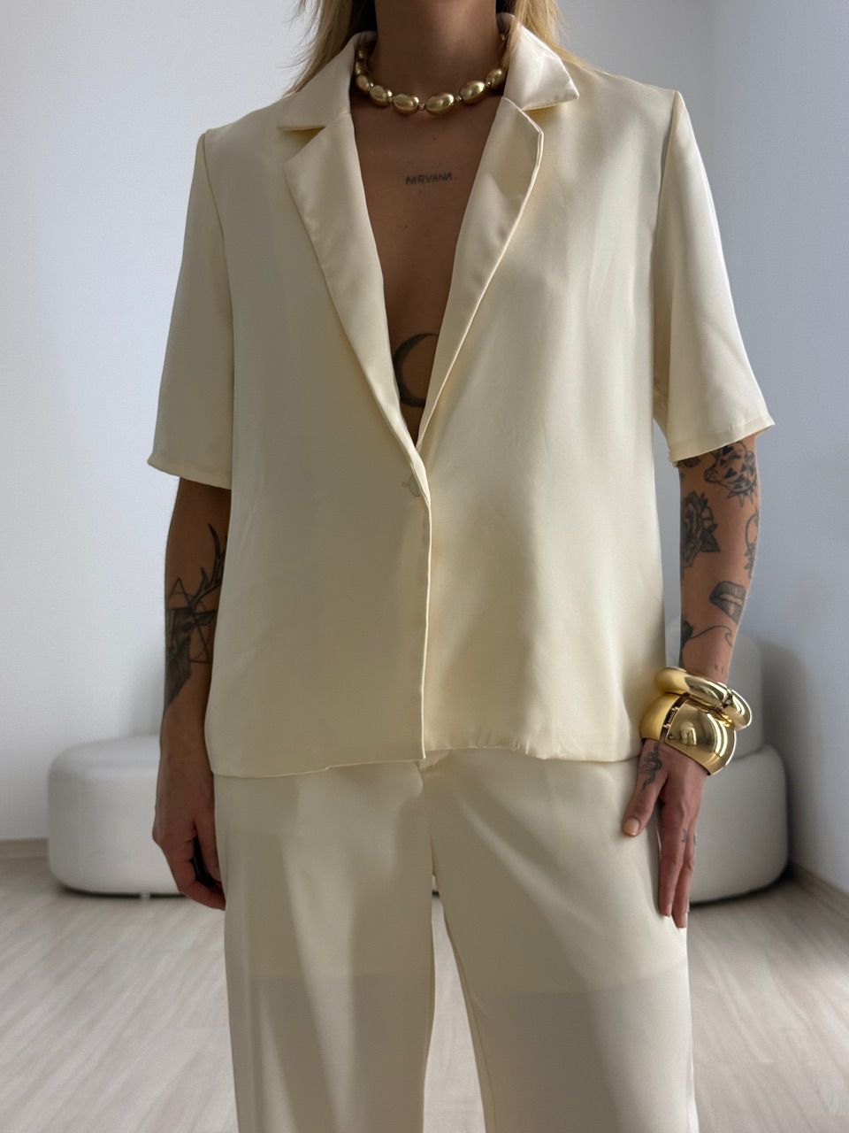 CONJUNTO MILA ACETINADO MARFIM