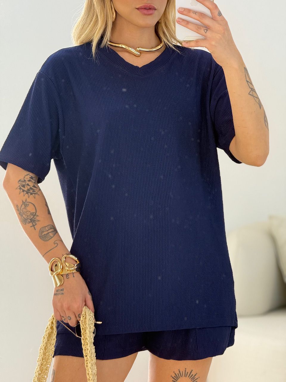 CONJUNTO LEAH CANELADO MARINHO