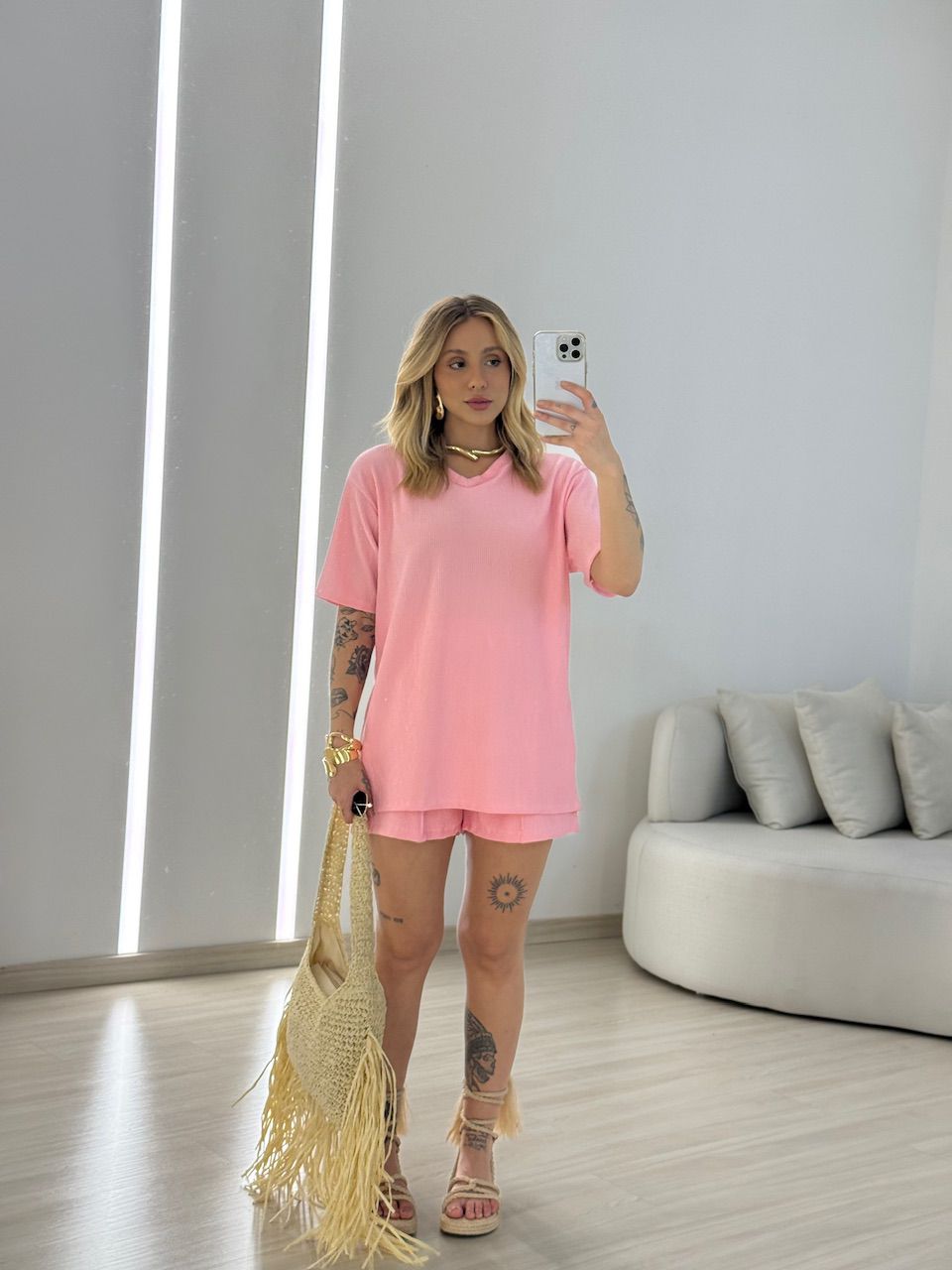 CONJUNTO LEAH CANELADO ROSA