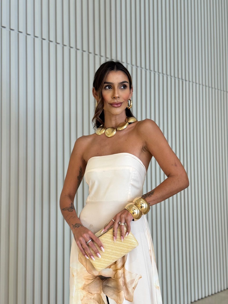 VESTIDO PAULA TOMARA QUE CAIA MARFIM