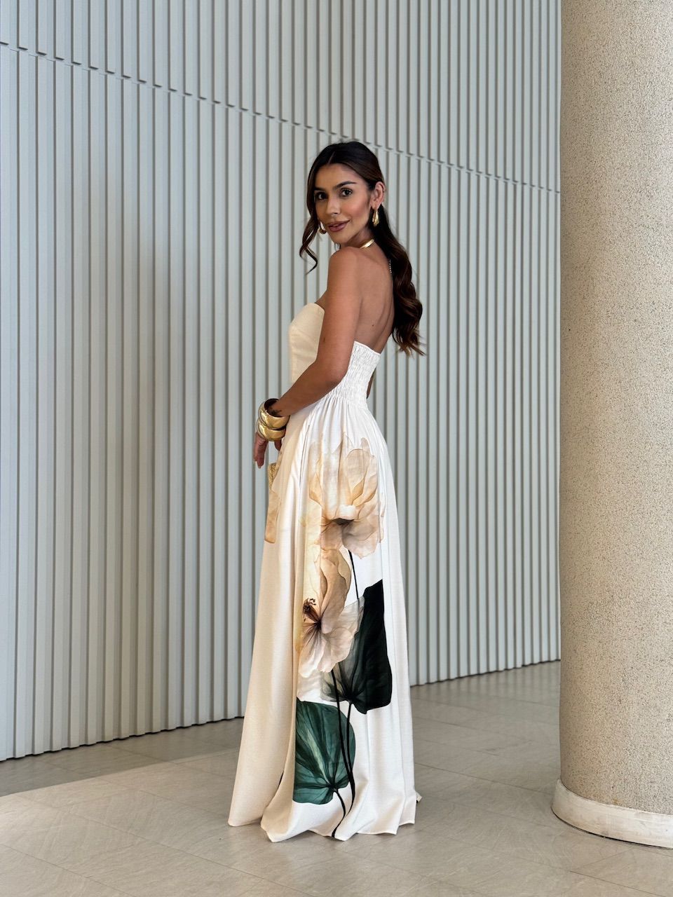 VESTIDO PAULA TOMARA QUE CAIA MARFIM