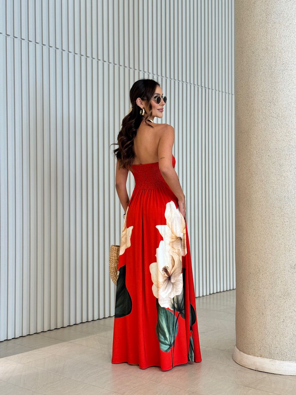 VESTIDO PAULA TOMARA QUE CAIA VERMELHO