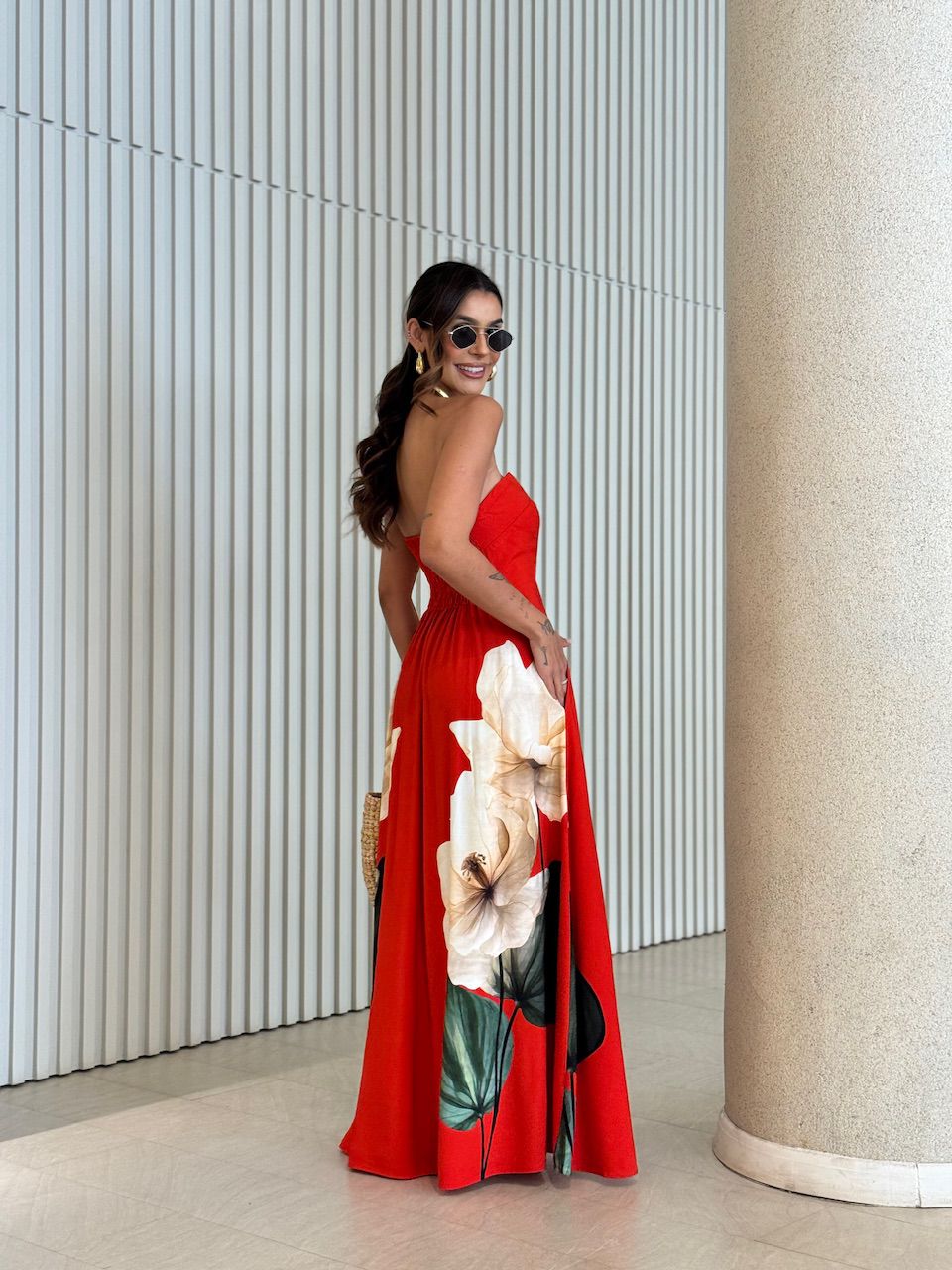 VESTIDO PAULA TOMARA QUE CAIA VERMELHO