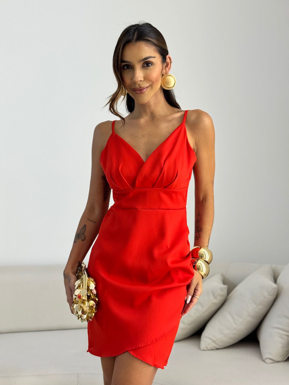 VESTIDO ZOE BÁSICO VERMELHO