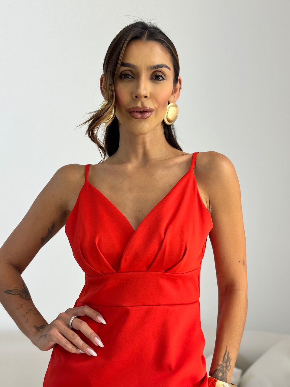 VESTIDO ZOE BÁSICO VERMELHO