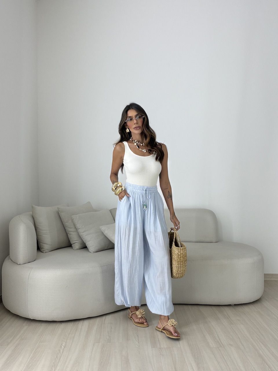 CALÇA MIRELA ALADIM AZUL