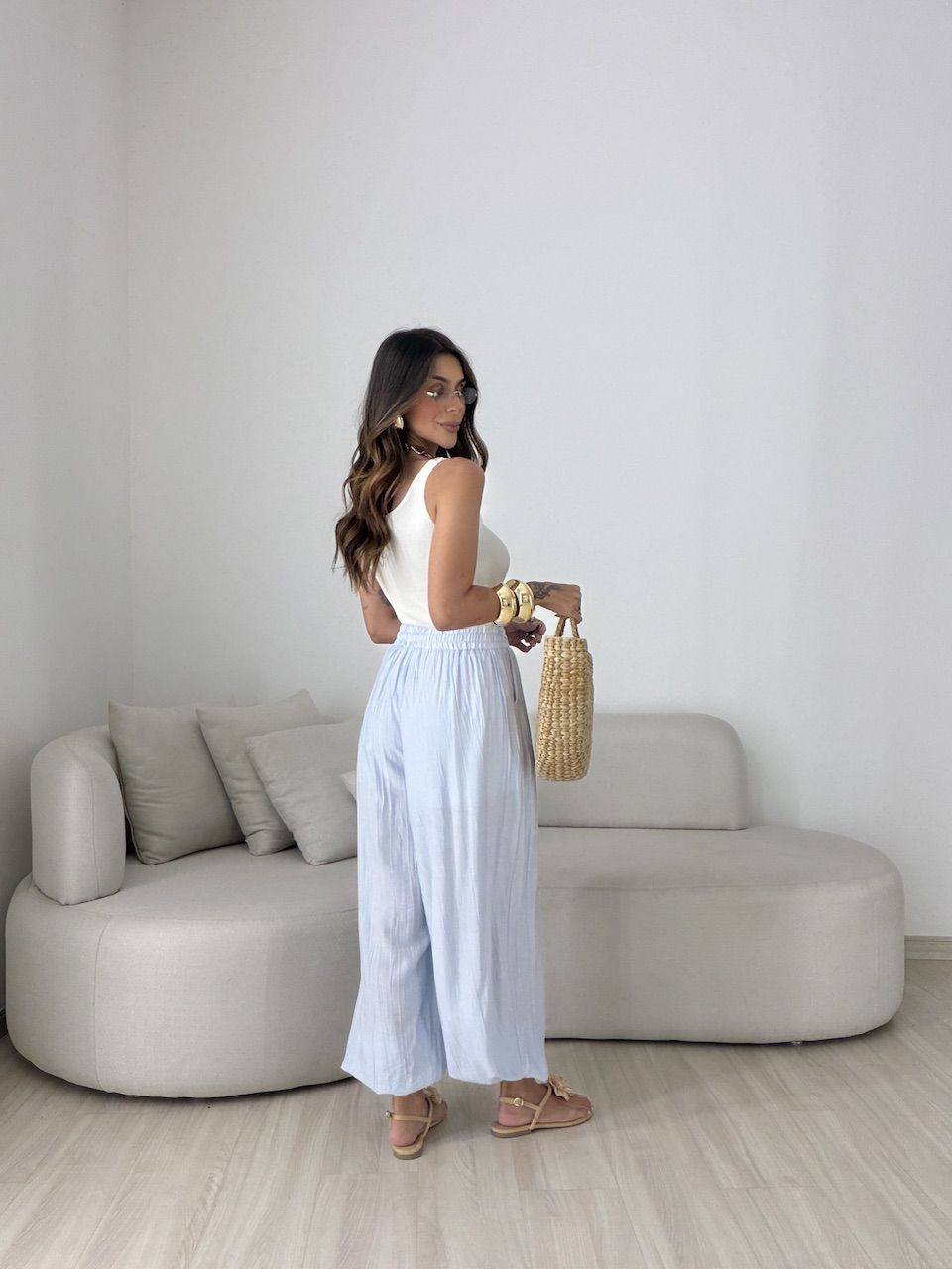 CALÇA MIRELA ALADIM AZUL