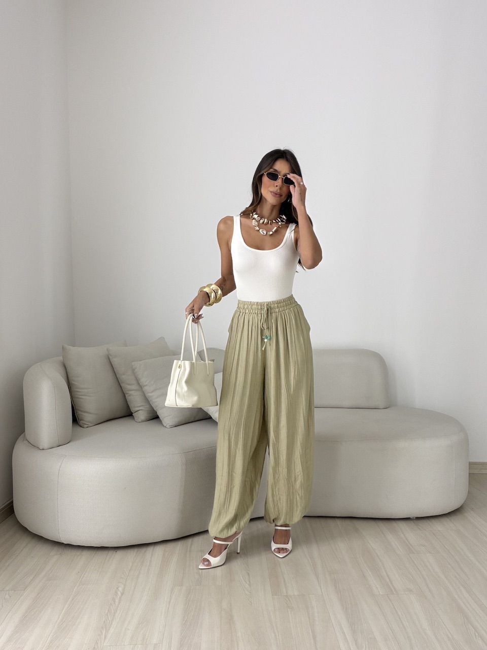 CALÇA MIRELA ALADIM CAQUI