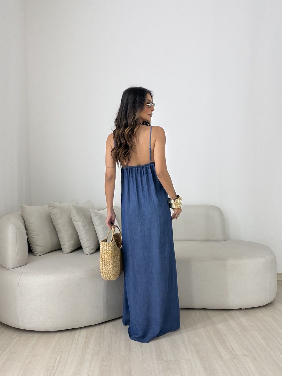 VESTIDO ROBERTA ALCINHA AZUL CLARO