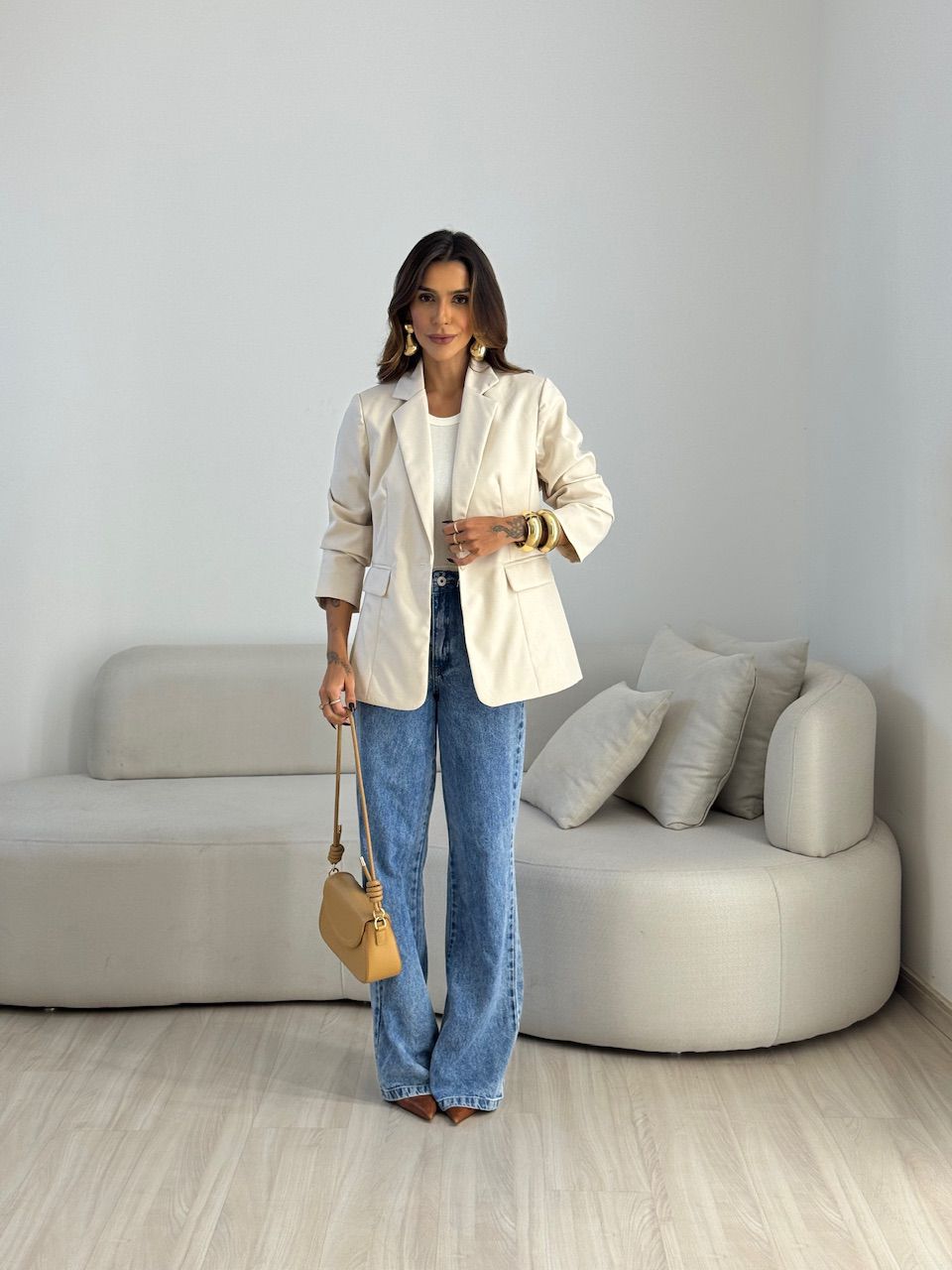 BLAZER PENÉLOPE FORRADO MARFIM