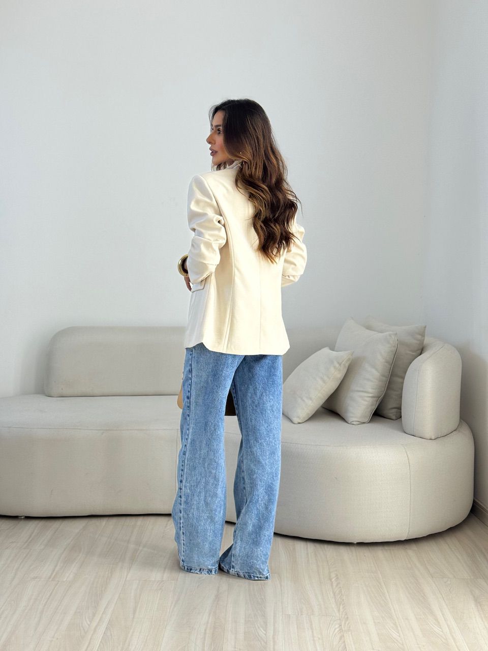 BLAZER PENÉLOPE FORRADO MARFIM