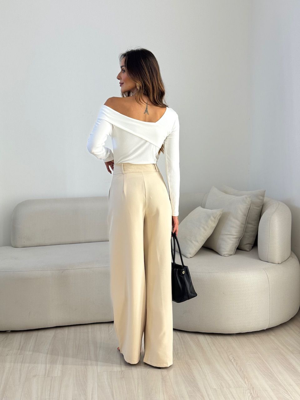 BLUSA BIANCA MANGA LONGA OFF