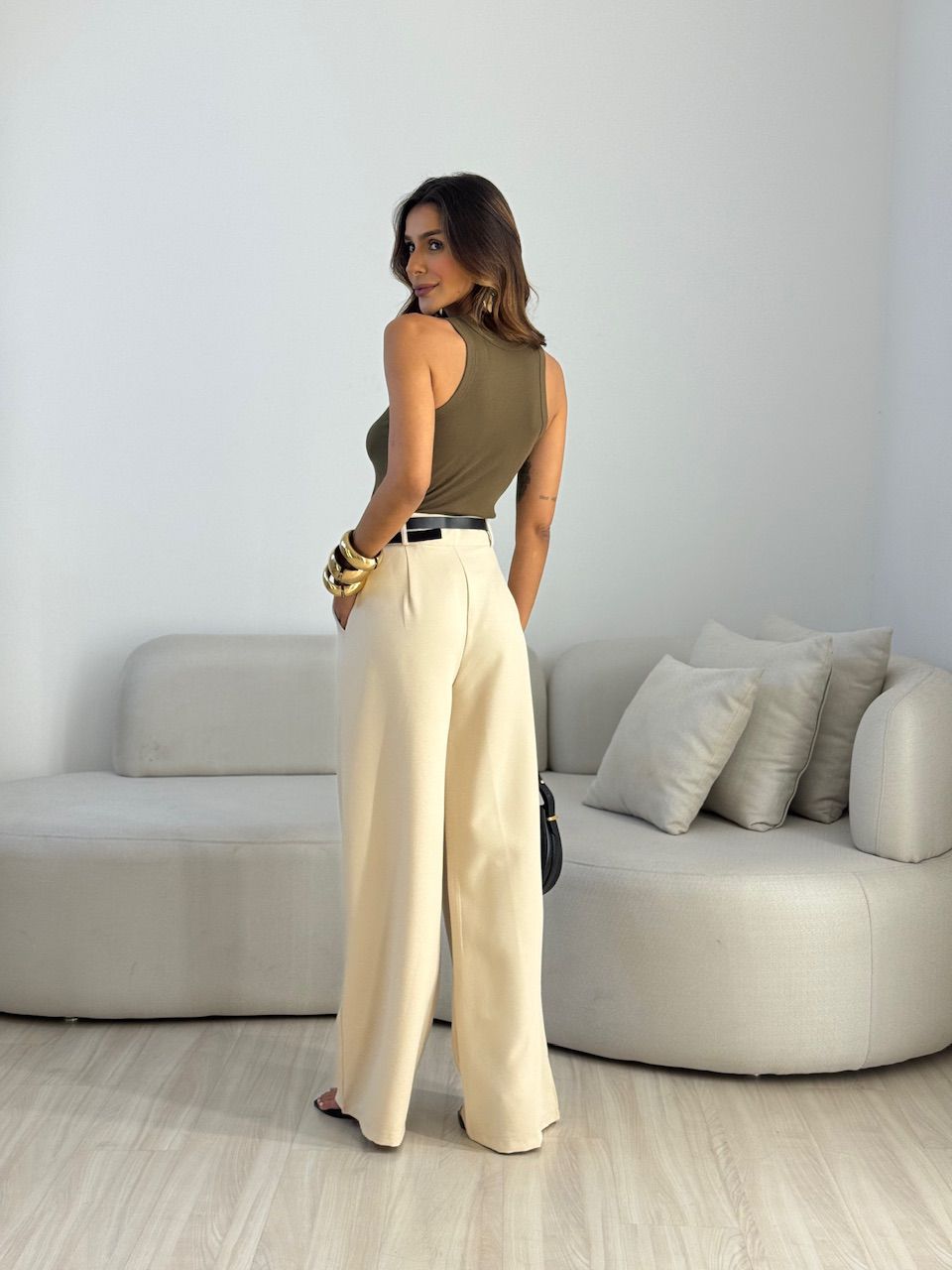 CALÇA ELIANA CINTO AREIA