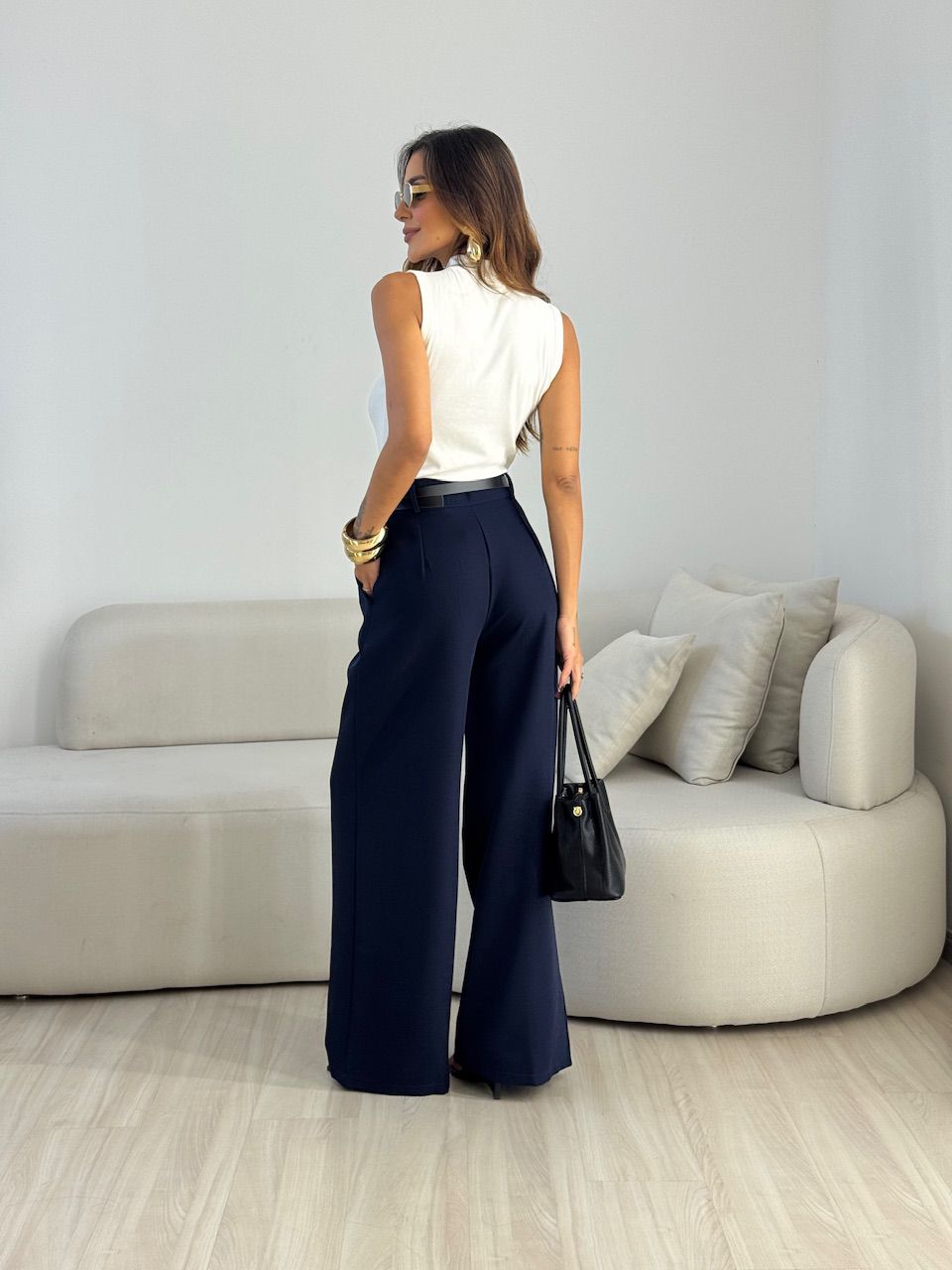 CALÇA ELIANA CINTO MARINHO