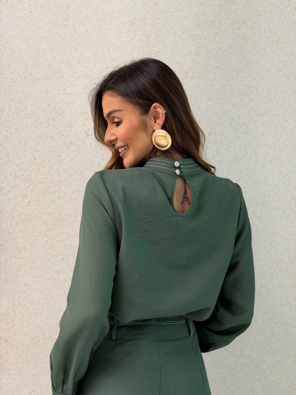 CONJUNTO EVA CAMISA CALÇA VERDE