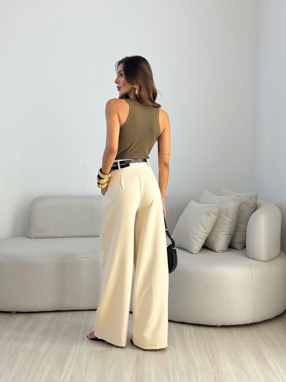 CROPPED PIETRA CAVADO OLIVA