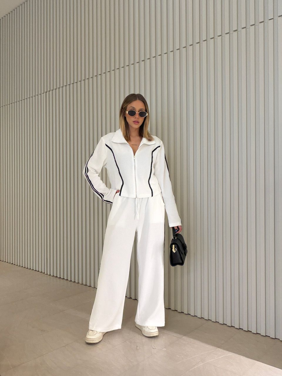 CONJUNTO VERONICA LISTRAS OFF - 0074840048 - CAROLLA FERRARO