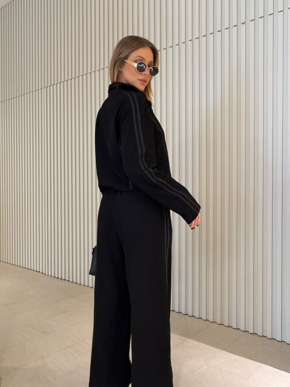 CONJUNTO VERONICA LISTRAS PRETO