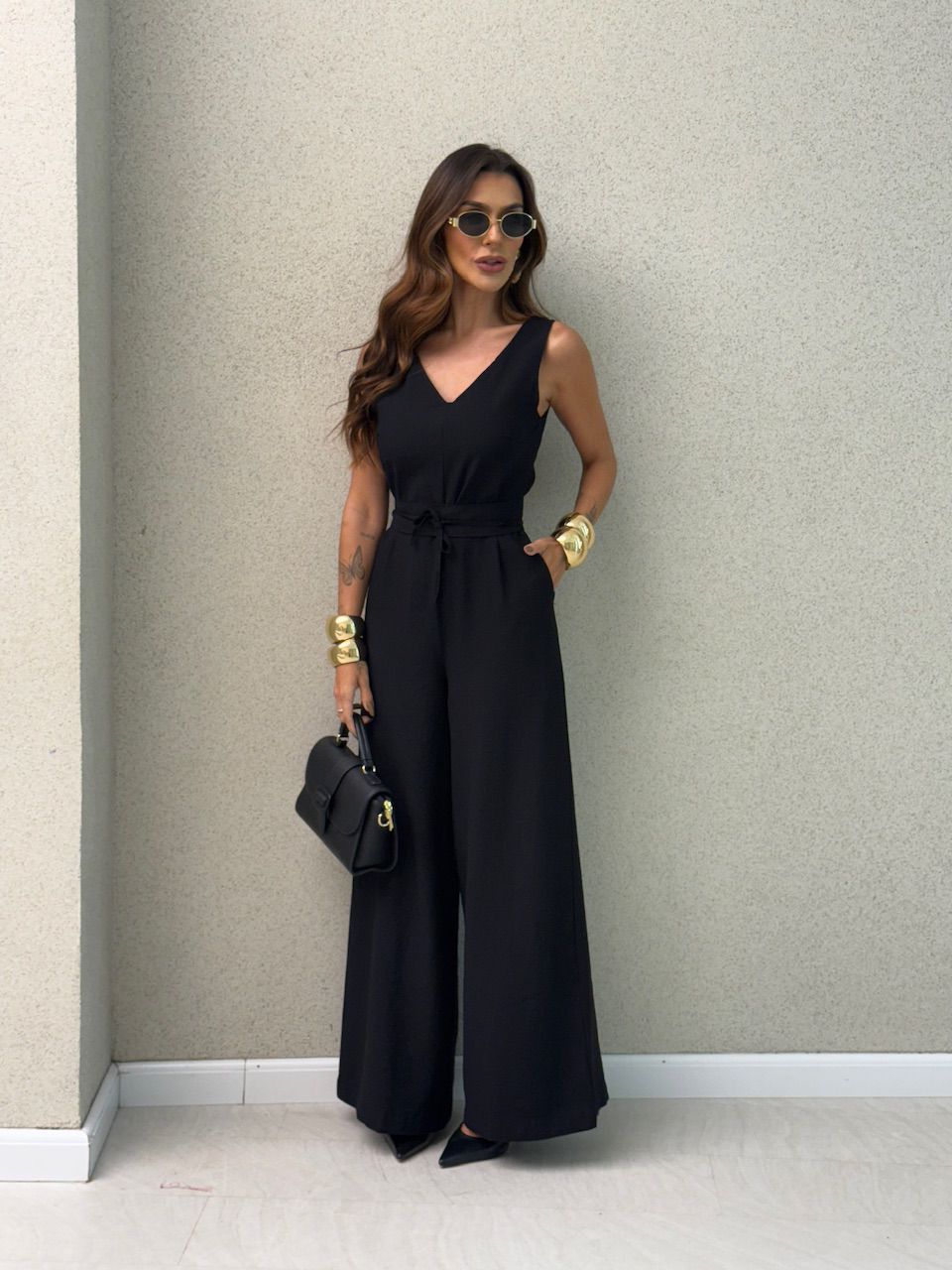 MACACÃO TATIANA FAIXA PRETO