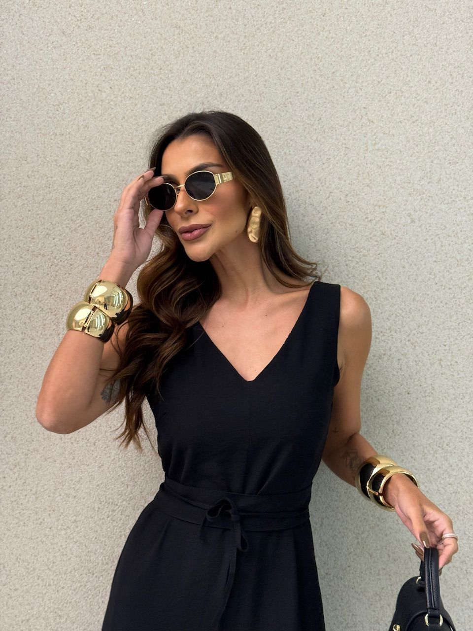 MACACÃO TATIANA FAIXA PRETO