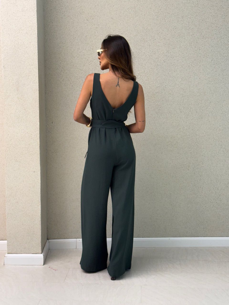 MACACÃO TATIANA FAIXA VERDE MILITAR