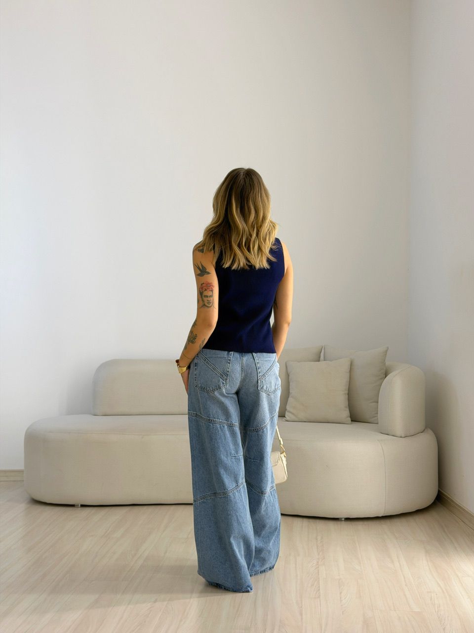 BLUSA BIA ZÍPER MARINHO