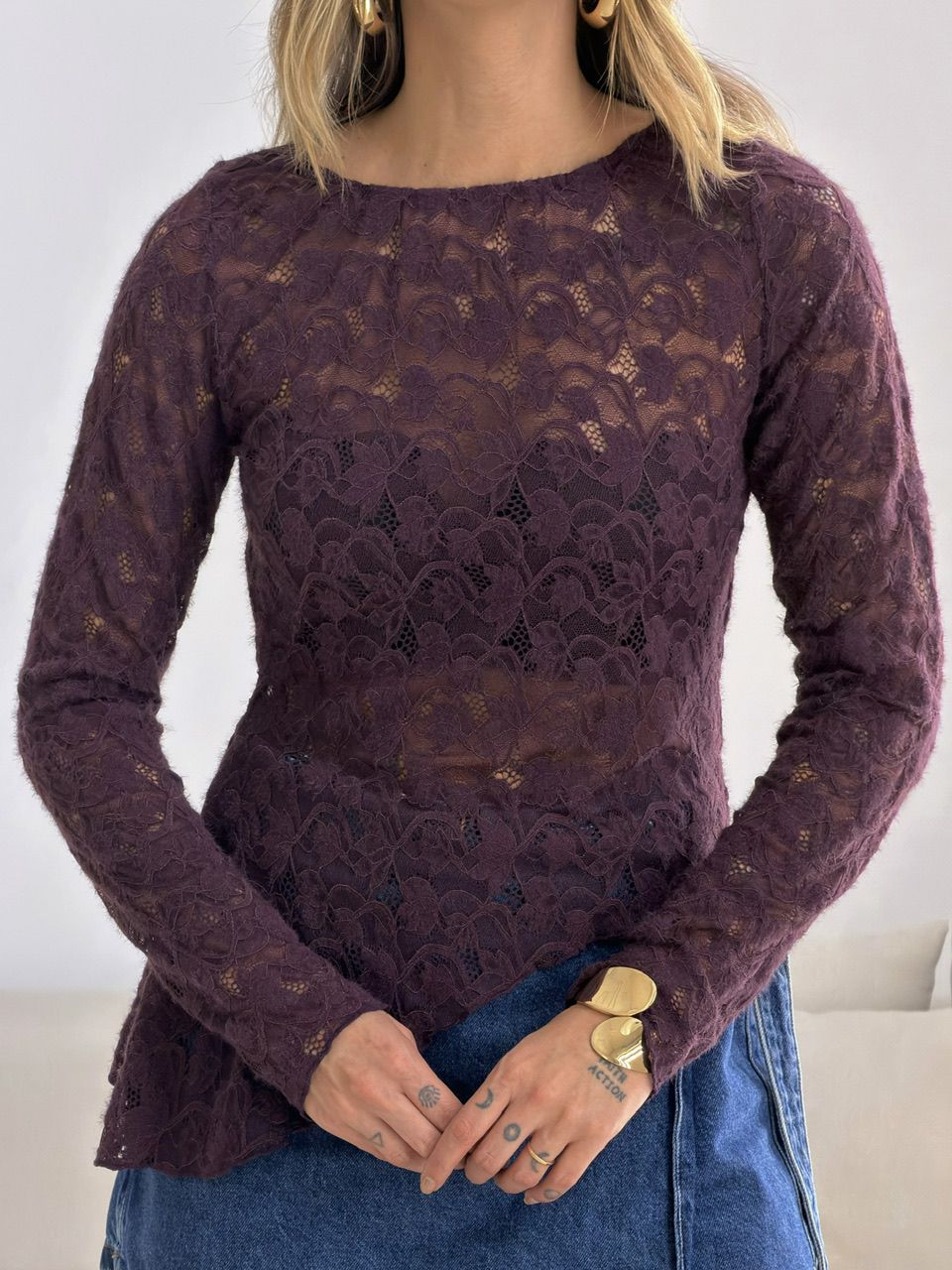 BLUSA JOANA RENDA UVA