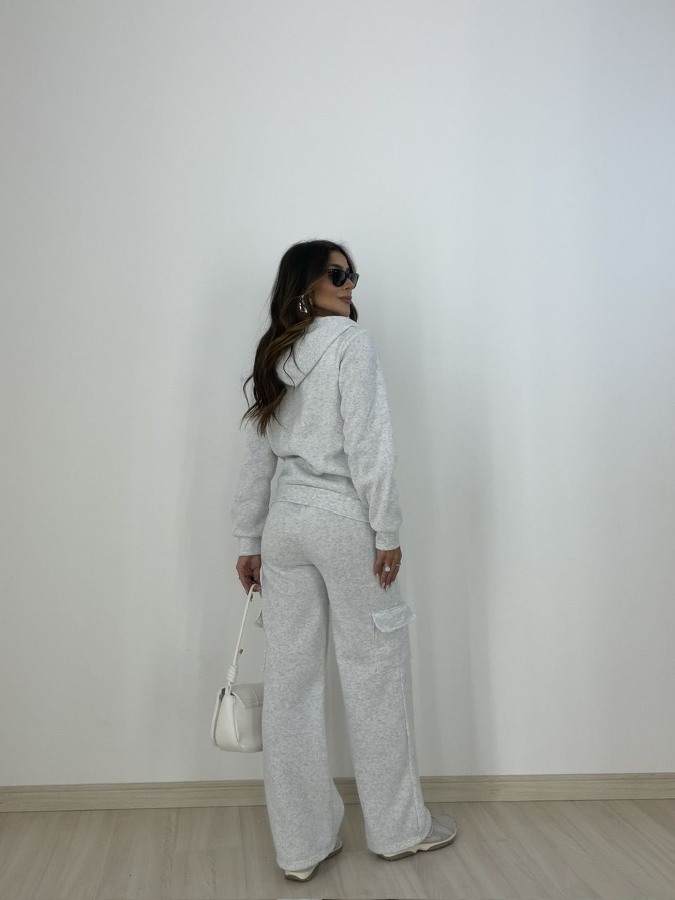 CONJUNTO ELEONORA MOLETOM MESCLA