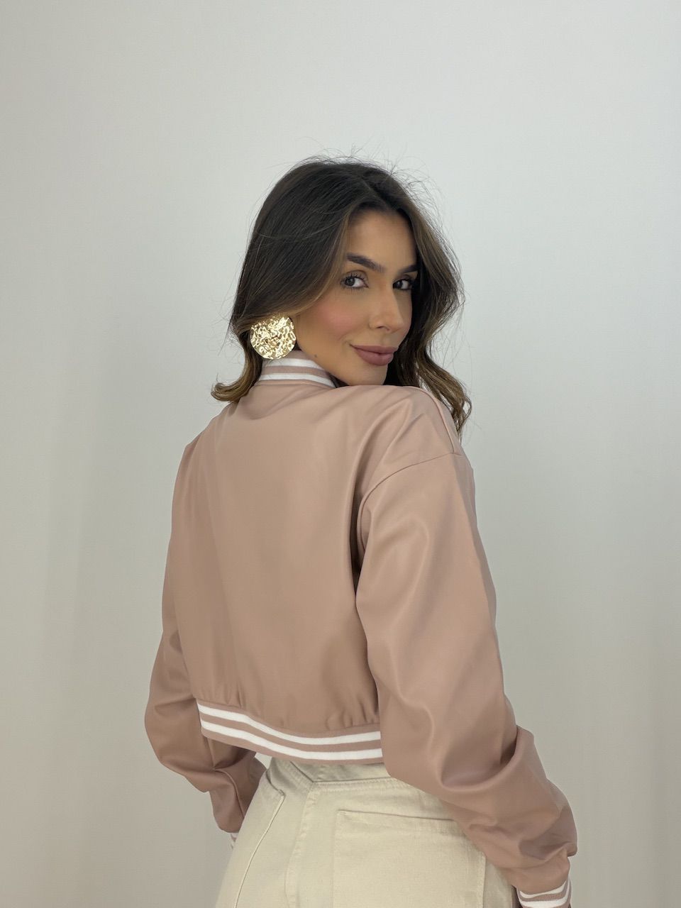 JAQUETA LUDMILA BOTÕES ROSA
